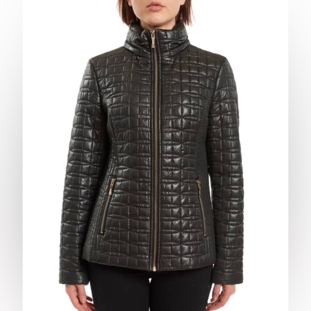 Kate Spade Bow Quilted Moto Jacket
